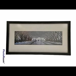 Framed Picture - snow covered trees